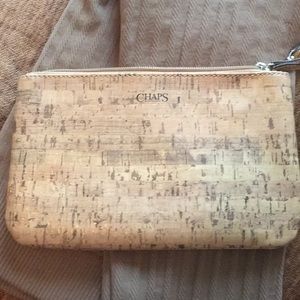Chaps cork look wristlet